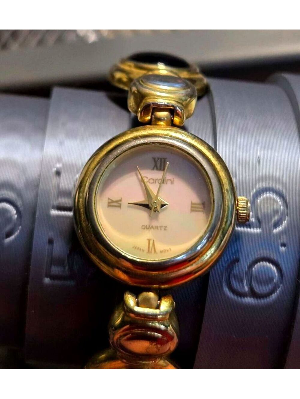 Cardini Gold Tone Quartz Ladies Bracelet Watch WORKS